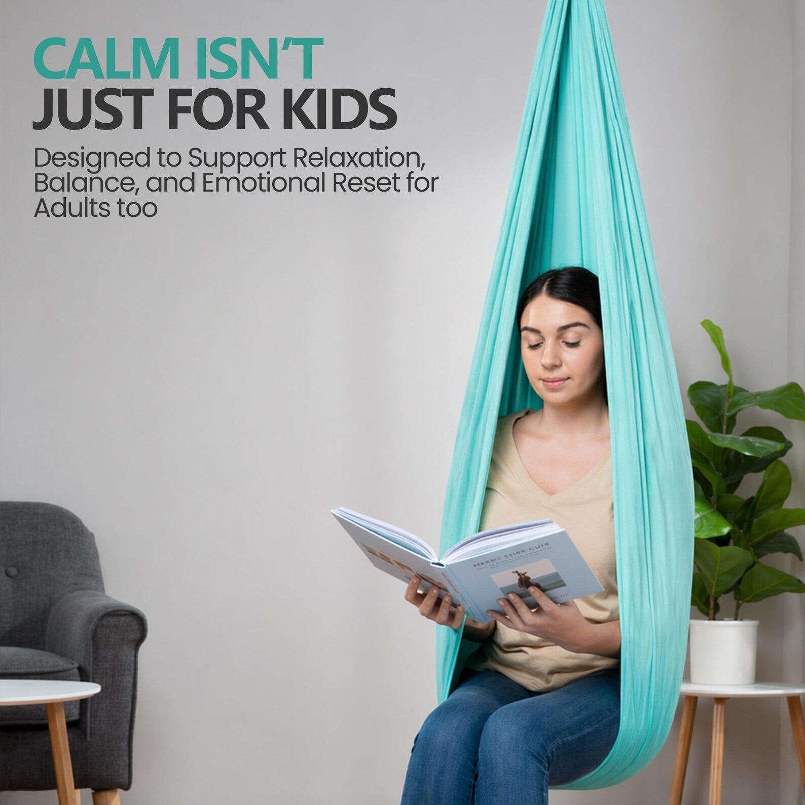 Sensory Cocoon Swing™ – A Calming Space to Relax, Move & Unwind